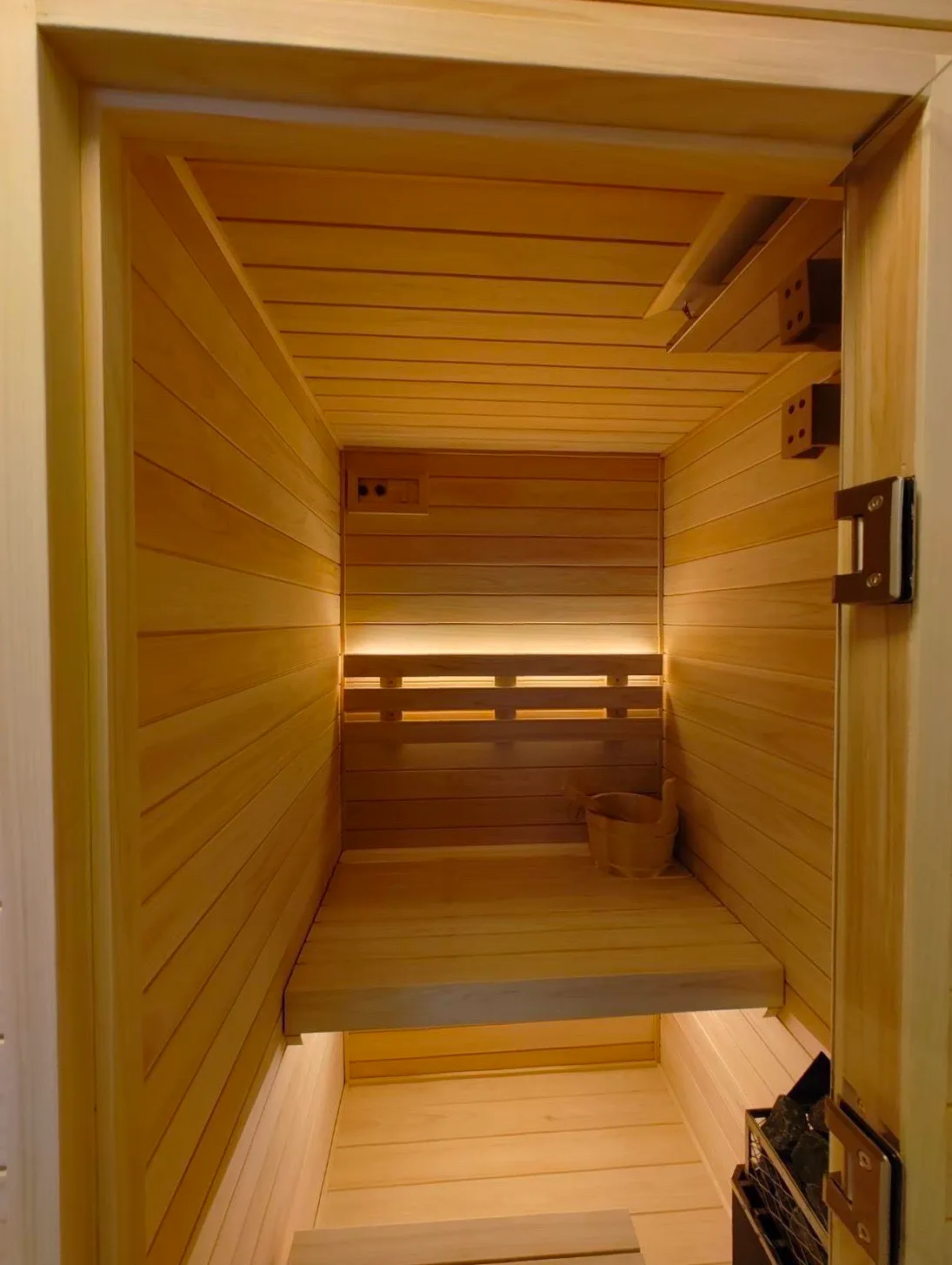 Sauna interior detail
