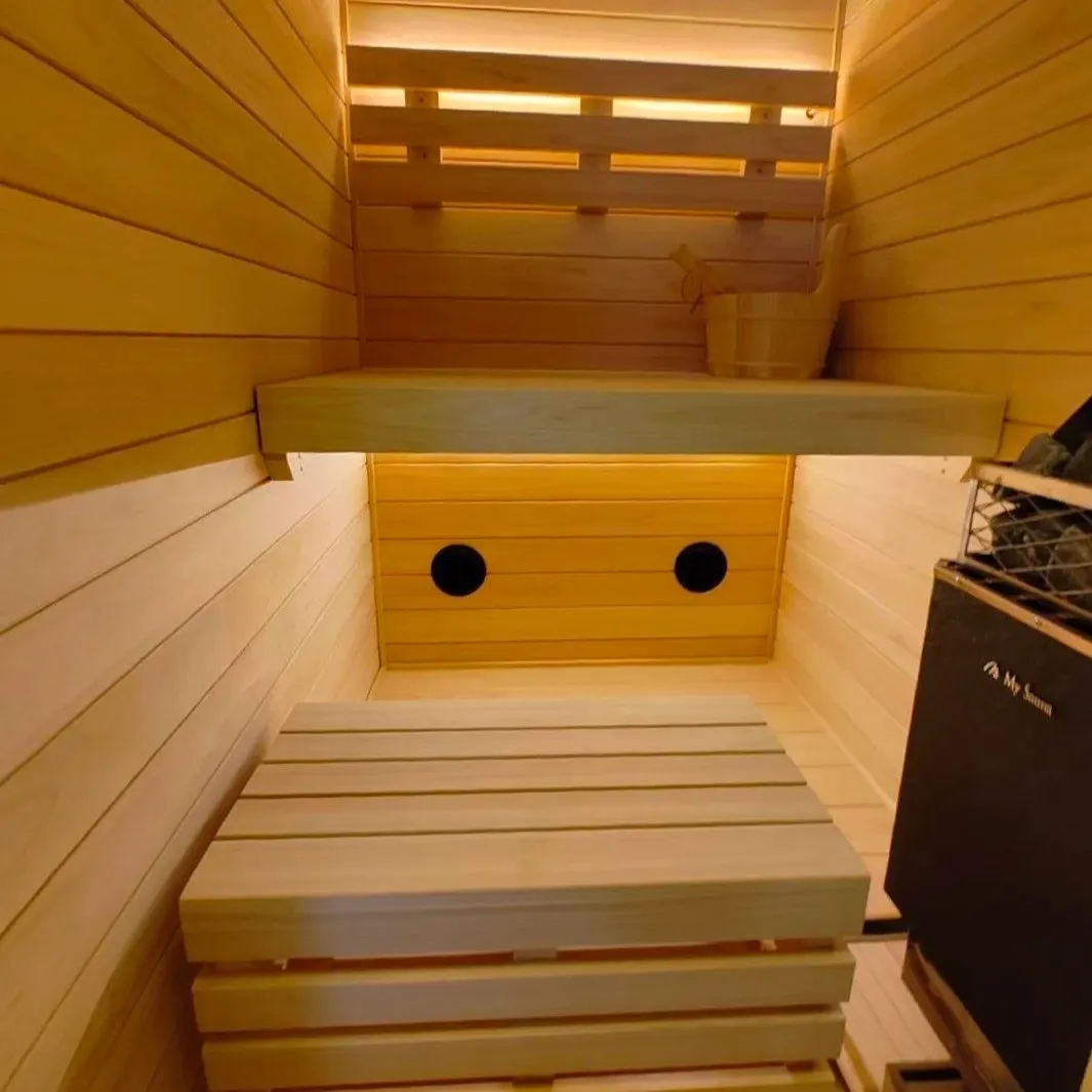 Sauna exterior or installation detail